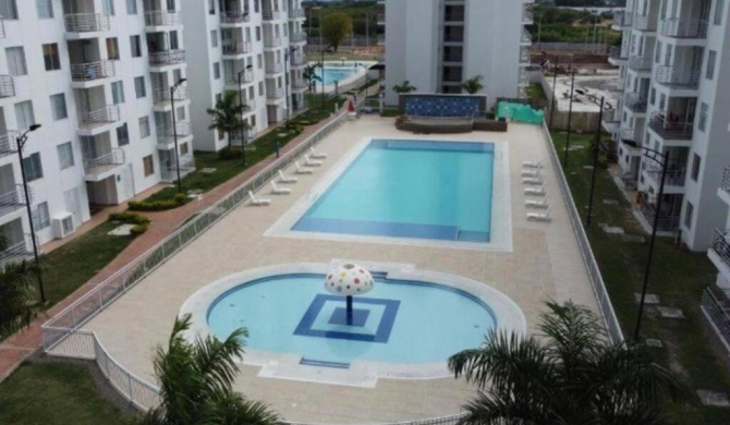 Apartamento vacacional en Girardot Cundinamarca - AQUALINA ORANGE piso 3 vista a la piscina