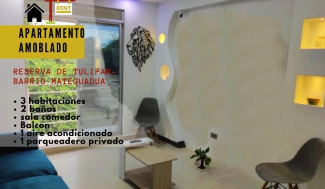 Apartamento amoblado en Zona exclusiva de Apartadó- Antioquia