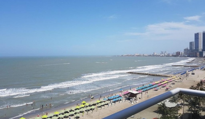 E11C Apartamento en cartagena frente al mar con aire acondicionado y wifi