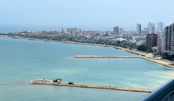 Espectacular apartamento frente al mar en Cartagena, Bocagrande, 5 min Centro histórico