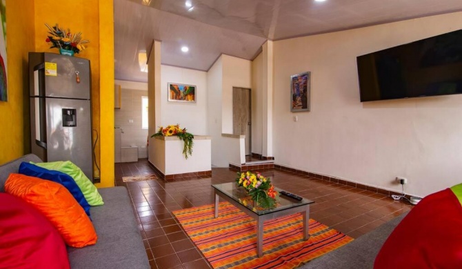 Magical and colorful apartment inside the walled city